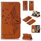 For Xiaomi Redmi K30 Pro Litchi Texture Feather Embossing Pattern Horizontal Flip Leather Case with Holder & Card Slots & Wallet & Photo Frame & Lanyard(Brown) - 1