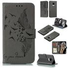 For Xiaomi Redmi Note 9 Pro Litchi Texture Feather Embossing Pattern Horizontal Flip Leather Case with Holder & Card Slots & Wallet & Photo Frame & Lanyard(Grey) - 1