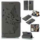 For Huawei Nova 7 Pro Litchi Texture Feather Embossing Pattern Horizontal Flip Leather Case with Holder & Card Slots & Wallet & Photo Frame & Lanyard(Grey) - 1