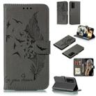 For Huawei Honor 30 Litchi Texture Feather Embossing Pattern Horizontal Flip Leather Case with Holder & Card Slots & Wallet & Photo Frame & Lanyard(Grey) - 1