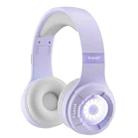 KE25 RGB Light Wireless Stereo Music Bluetooth Headset(Purple) - 1