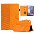 For Samsung Galaxy Tab A7 Lite T220 / T225 Rhombus Embossed Leather Tablet Case(Khaki) - 1