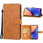 For vivo Y56 Leather Phone Case(Brown) - 1