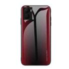 For Honor Play 40 Plus Texture Gradient Glass TPU Phone Case(Red) - 1