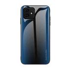 For Honor Play6C Texture Gradient Glass TPU Phone Case(Blue) - 1