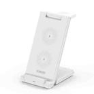 For iPhone & Apple Watch & AirPods DUZZONA W10-A 15W 3 in 1 Foldable Wireless Charger Stand - 1
