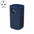 T1 480x360 800 Lumens Portable Mini LED Projector, Specification:UK Plug(Blue) - 1