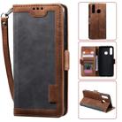 For Huawei P30 Lite Retro Splicing Horizontal Flip Leather Case with Card Slots & Holder & Wallet(Grey) - 1