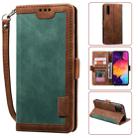 For Huawei P30 Retro Splicing Horizontal Flip Leather Case with Card Slots & Holder & Wallet(Green) - 1