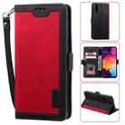 For Huawei P30 Retro Splicing Horizontal Flip Leather Case with Card Slots & Holder & Wallet(Red) - 1