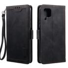 For Huawei P40 Lite Retro Splicing Horizontal Flip Leather Case with Card Slots & Holder & Wallet(Black) - 1