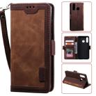 For Huawei Y6(2019) Retro Splicing Horizontal Flip Leather Case with Card Slots & Holder & Wallet(Brown) - 1