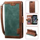 For iPhone 7 Plus / 8 Plus Retro Splicing Horizontal Flip Leather Case with Card Slots & Holder & Wallet(Green) - 1