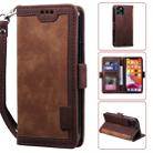 For iPhone 11 Pro Max Retro Splicing Horizontal Flip Leather Case with Card Slots & Holder & Wallet(Brown) - 1