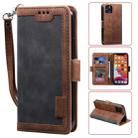 For iPhone 11 Pro Max Retro Splicing Horizontal Flip Leather Case with Card Slots & Holder & Wallet(Grey) - 1
