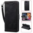 For iPhone 11 Pro Retro Splicing Horizontal Flip Leather Case with Card Slots & Holder & Wallet(Black) - 1
