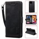 For iPhone 11 Retro Splicing Horizontal Flip Leather Case with Card Slots & Holder & Wallet(Black) - 1