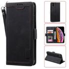 For iPhone X / XS Retro Splicing Horizontal Flip Leather Case with Card Slots & Holder & Wallet(Black) - 1