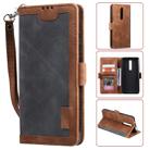 For Xiaomi Redmi K20 Retro Splicing Horizontal Flip Leather Case with Card Slots & Holder & Wallet(Grey) - 1