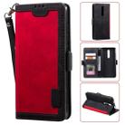 For Xiaomi Redmi K20 Retro Splicing Horizontal Flip Leather Case with Card Slots & Holder & Wallet(Red) - 1