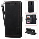 For Xiaomi Redmi K30 Retro Splicing Horizontal Flip Leather Case with Card Slots & Holder & Wallet(Black) - 1