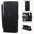 For Xiaomi Redmi Note 8 Pro Retro Splicing Horizontal Flip Leather Case with Card Slots & Holder & Wallet(Black) - 1