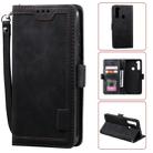 For Xiaomi Redmi Note 8 Retro Splicing Horizontal Flip Leather Case with Card Slots & Holder & Wallet(Black) - 1