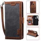 For Xiaomi Redmi Note 8T Retro Splicing Horizontal Flip Leather Case with Card Slots & Holder & Wallet(Grey) - 1