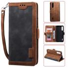 For Xiaomi Mi A3 / CC9 Retro Splicing Horizontal Flip Leather Case with Card Slots & Holder & Wallet(Grey) - 1