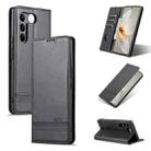 For vivo S16 / S16 Pro AZNS Magnetic Calf Texture Flip Leather Phone Case(Black) - 1