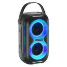HOPESTAR Party200 mini Portable Tone Pulse RGB Light Bluetooth Speaker(Grey) - 1