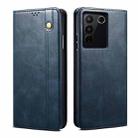 For vivo S16 Pro / S16 Oil Wax Crazy Horse Texture Leather Phone Case(Blue) - 1