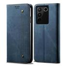 For vivo S16e Denim Texture Leather Phone Case(Blue) - 1