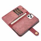For iPhone 12 Pro Max DG.MING Crazy Horse Texture Detachable Magnetic Leather Case(Red) - 5