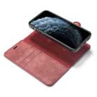 For iPhone 12 Pro Max DG.MING Crazy Horse Texture Detachable Magnetic Leather Case(Red) - 6