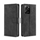 For Xiaomi Poco X5 Pro / Redmi Note 12 Pro Speed Skin Feel Crocodile Magnetic Clasp Leather Phone Case(Black) - 1