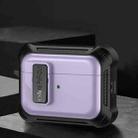 For AirPods Pro 2 Signal Flag Wireless Earphones Case with Security Lock(Purple) - 1
