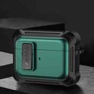 For AirPods Pro Signal Flag Wireless Earphones Case with Security Lock(Green) - 1