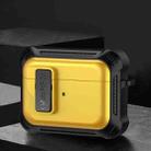 For AirPods Pro Signal Flag Wireless Earphones Case with Security Lock(Yellow) - 1