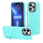 For iPhone 14 Pro Max Terminator MagSafe Magnetic Holder Phone Case(Mint Green) - 1