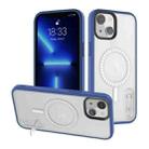 For iPhone 14 Terminator MagSafe Magnetic Holder Phone Case(Transparent Blue) - 1