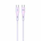TOTU BT-022 Skin Sense Series Type-C to Type-C Silicone Data Cable, Length:1m(Purple) - 1