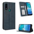 For AT&T Maestro 3 U626AA Magnetic Buckle Retro Texture Leather Phone Case(Blue) - 1