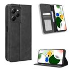 For Xiaomi Redmi Note 12 Pro 5G Speed / Poco X5 Pro Magnetic Buckle Retro Texture Leather Phone Case(Black) - 1