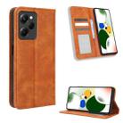 For Xiaomi Redmi Note 12 Pro 5G Speed / Poco X5 Pro Magnetic Buckle Retro Texture Leather Phone Case(Brown) - 1