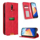 For Blackview BV7200 Magnetic Buckle Retro Texture Leather Phone Case(Red) - 1