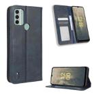 For Nokia C31 Magnetic Buckle Retro Texture Leather Phone Case(Blue) - 1