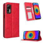 For Ulefone Note 14 Magnetic Buckle Retro Texture Leather Phone Case(Red) - 1