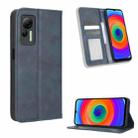 For Ulefone Note 14 Magnetic Buckle Retro Texture Leather Phone Case(Blue) - 1