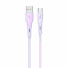 TOTU BT-023 Skin Sense Series USB to Type-C Silicone Data Cable, Length:1m(Purple) - 1